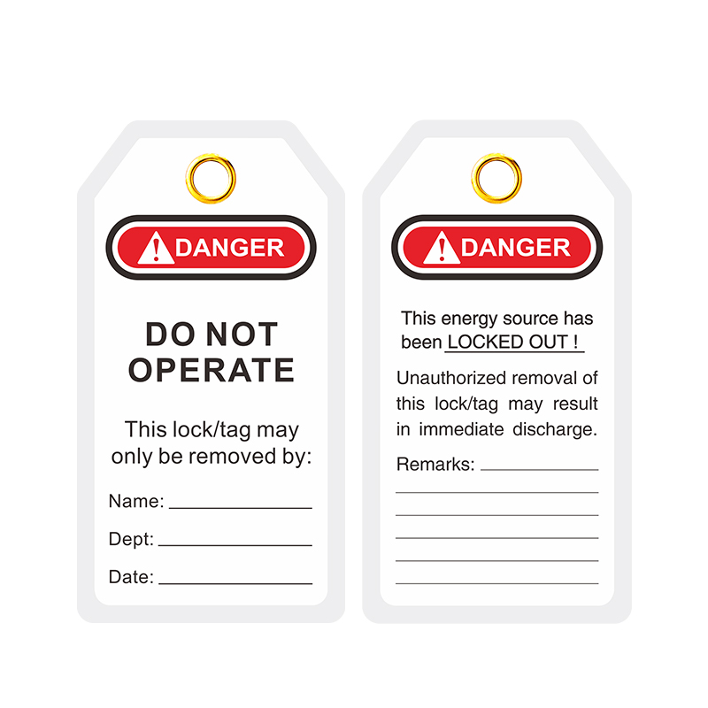 PET-coated PVC Plastic Safety lockout tagout Warning tags | BOZZYS