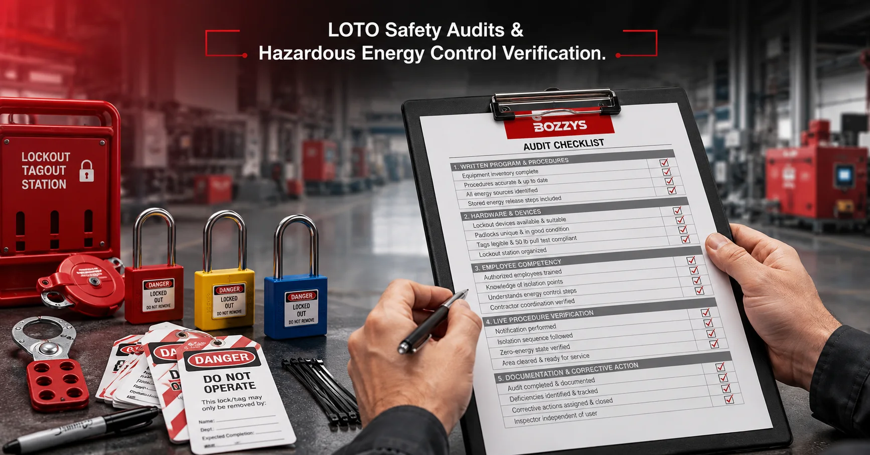 Loto Control Checklist LOTO Audit Checklist for High-Volume Manufacturing Plants